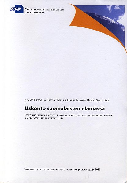 Tiedosto:Uskonto suomalaisten elamassa kansi.jpg